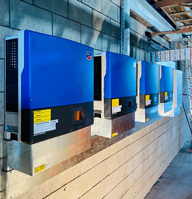 4x SMA blue inverters square Solar Inverter Install Illawarra