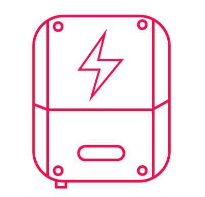Solar inverter icon