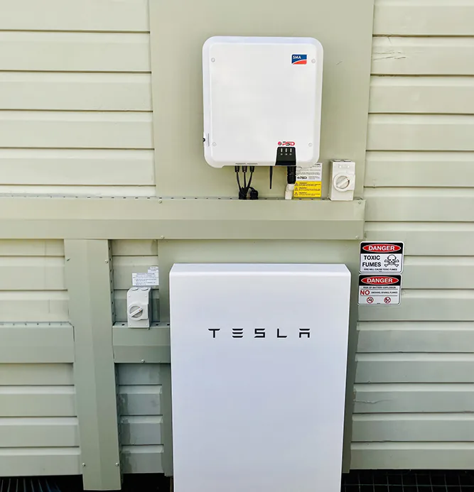 SMA and tesla install white Solar Inverter Install Illawarra