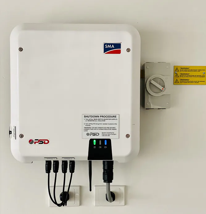 SMA white install 2 Solar Inverter Install Illawarra